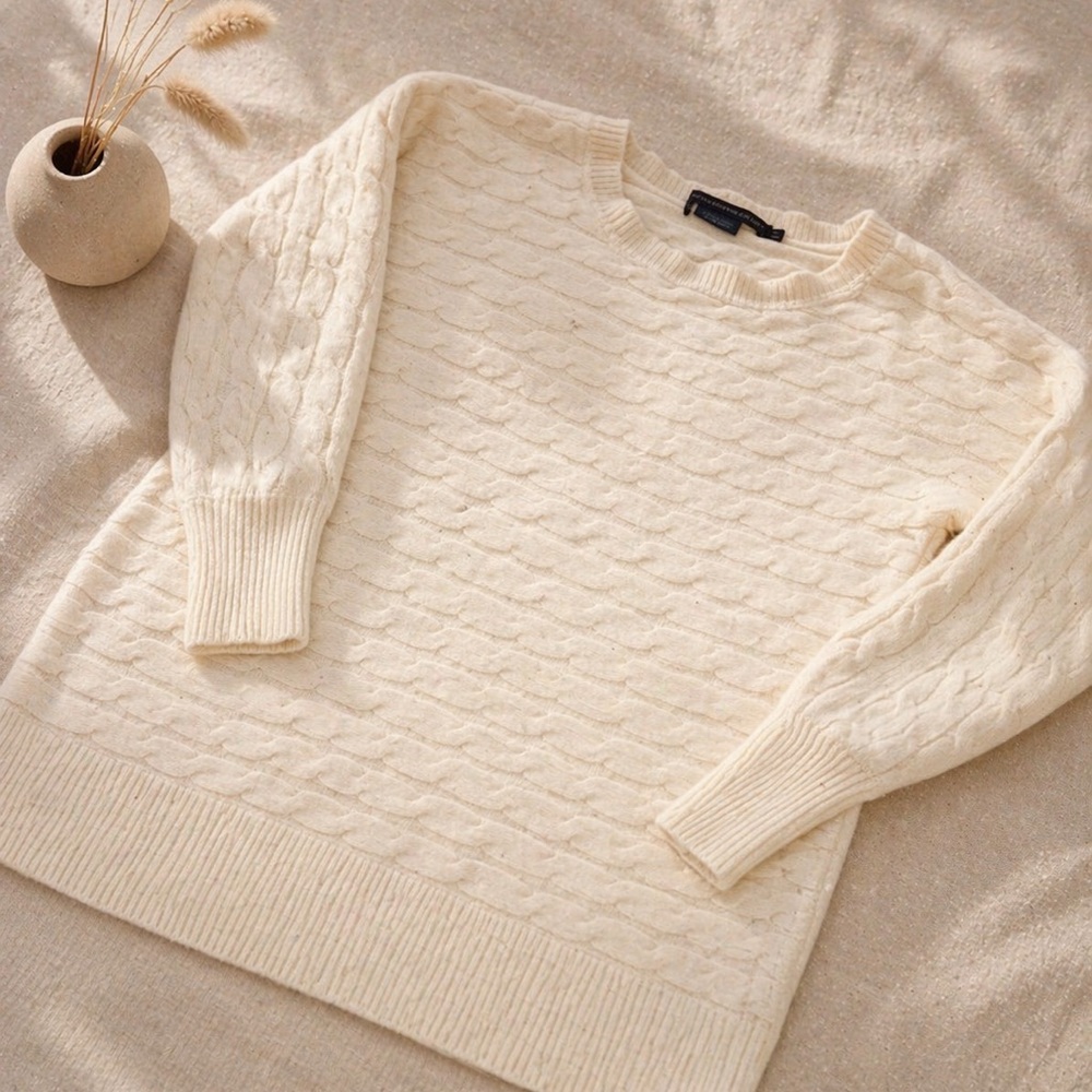 Ralph Lauren Cream Crew Neck Sweater